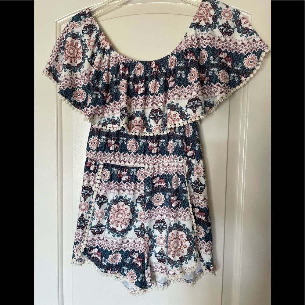 Boho Elephant Romper